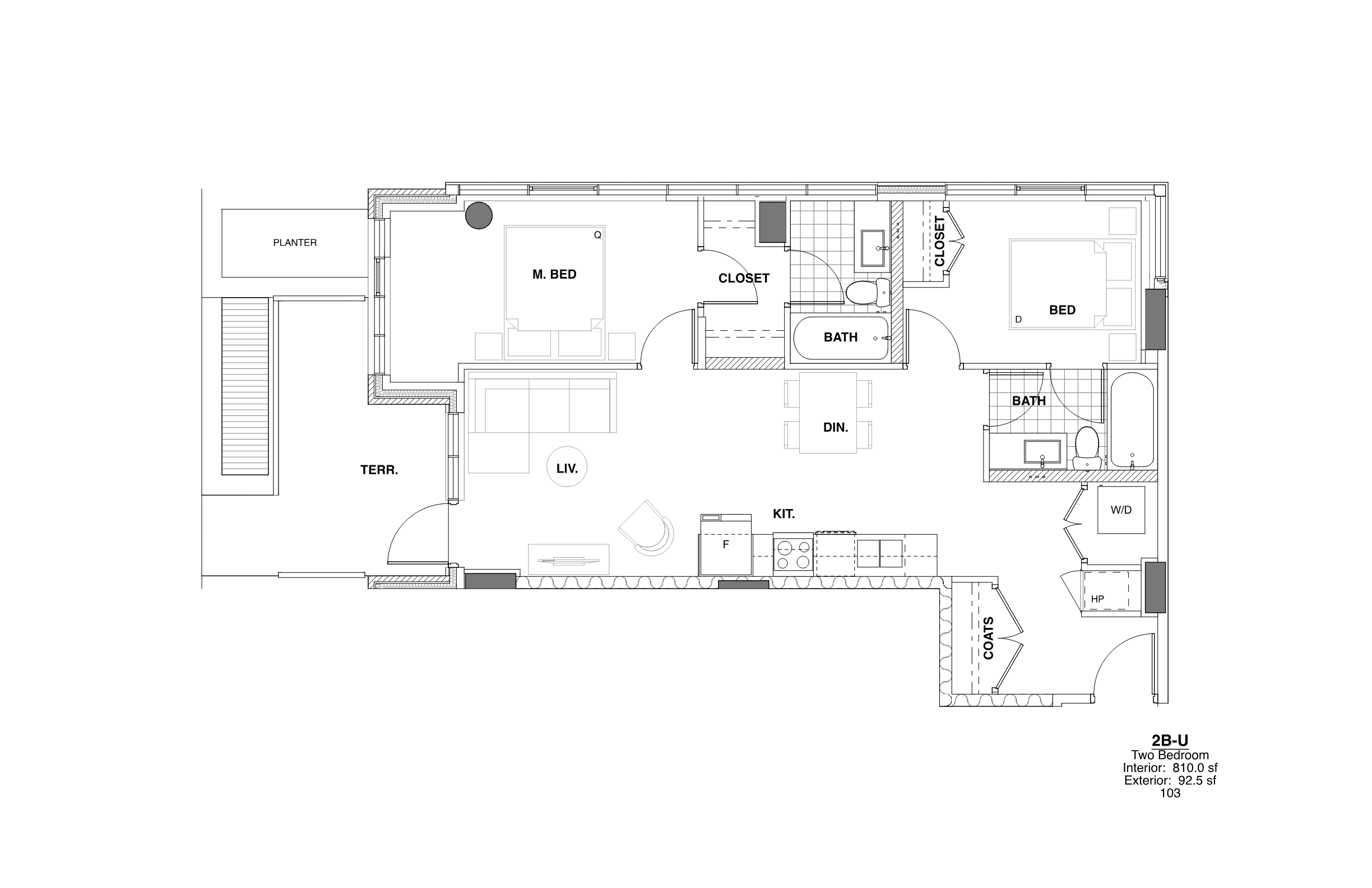 Plan U floor plan