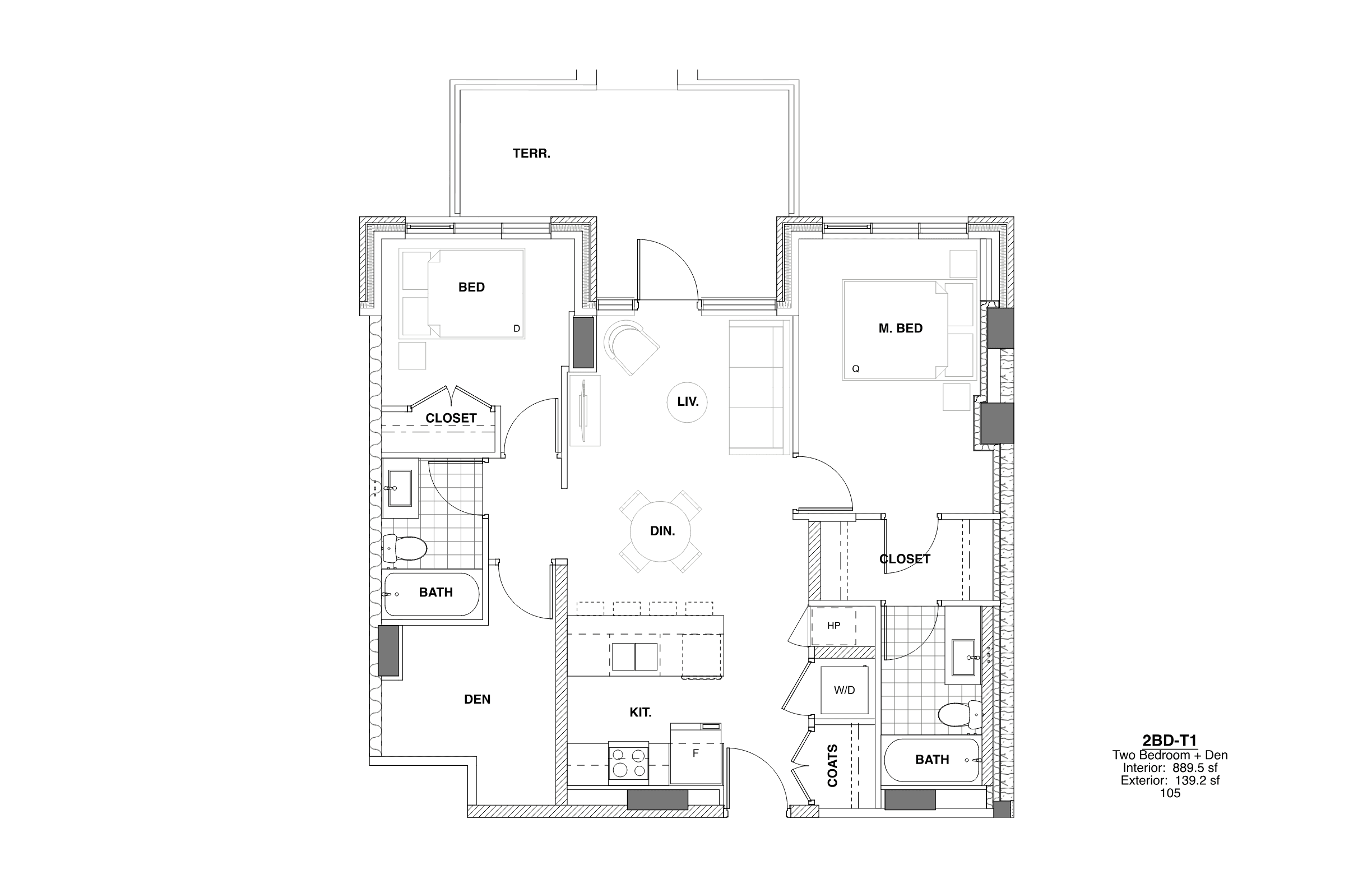 Plan T1 floor plan