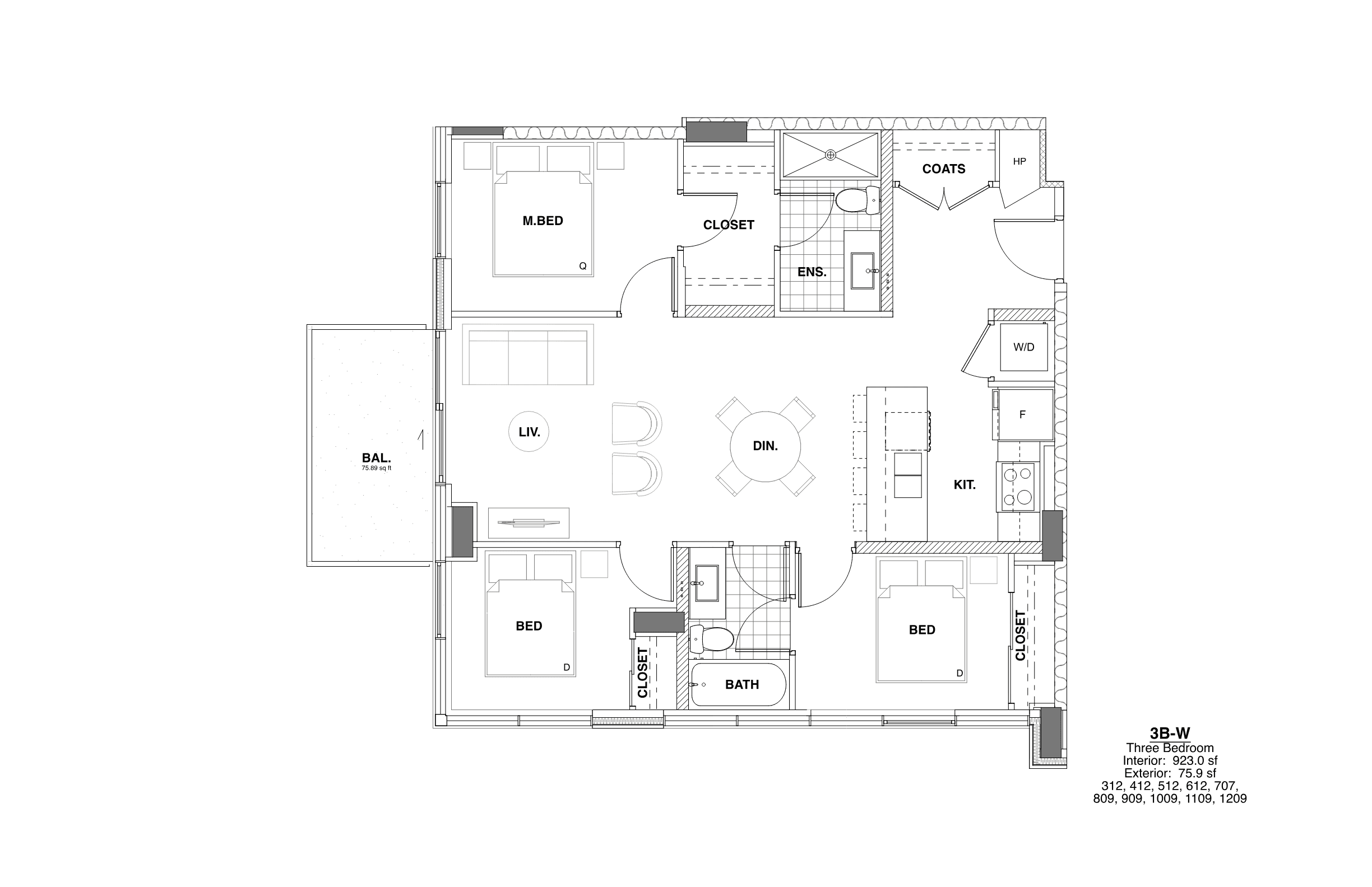 Plan W floor plan